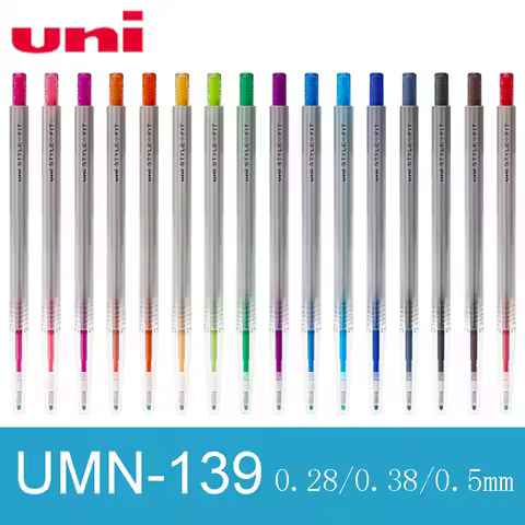1pcs Uni UMN-139 Gel Pen 0.28/0.38/0.5MM STYLE FIT Series Art Gel Pens 16 color selection for Office