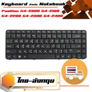 สินค้าคุณสมบัติเทียบเท่า คีย์บอร์ด เอชพี - HP keyboard (ภาษาไทย, สีดำพร้อมเฟรม) สำหรับรุ่น Pavilion G4-2000 G4-2100 G4-2200 G4-2300 G4-2400