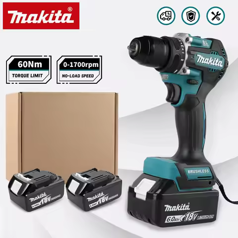 Makita DDF487 Rechargeable Impact Drill 18V Brushless 10mm Compact Design For Household Drilling And