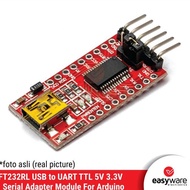 FT232RL USB TO UART TTL 5V 3.3V FT232 Serial Adapter Module For Arduin easywa53 Get it Now