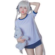 ชุดกีฬา Cosplay ชุดนักเรียนอนิเมะ Spring Day Field QM1913 ชุดนักเรียนโยคะ เสื้อผ้าสำหรับผู้หญิงวัย 1