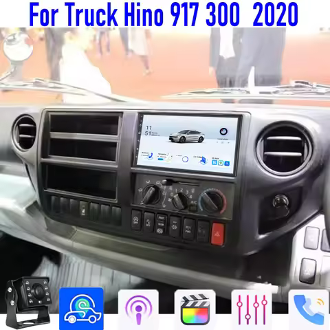 GPS 12V-24V 7" For Truck Hino 917 300 2020 Car Stereo Radio Head Unit Wireless Apple Carplay Android