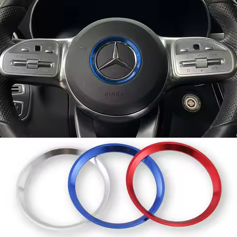 Car Steering Wheel Decoration Stickers For Mercedes Benz 2020 2021 2022 A160 A180 A250 A35 A45 AMG E