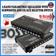 BOSS Car Parametric Equalizer 4/5/7/9 BAND With Subwoofer And CD/Aux Selector Switch