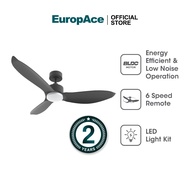 EuropAce CoolAce 52" 3 blades Ceiling Fan  | ECF52R | High-Quality BLDC Motor with Adjustable Speeds