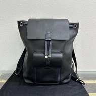 DIOR 黑色D-Motion牛皮男款後背包 30*11*38 98新配件塵袋