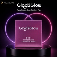Glad2Glow 2-in-1 Perfect Pair Cushion Powder Cushion & Makeup Face Powder Original