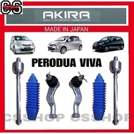 CS AKIRA PERODUA VIVA 660 / 850 / 1.0 , VIVA ELITE TIE ROD END + RACK END + BOOT SILICONE SET SUSPEN