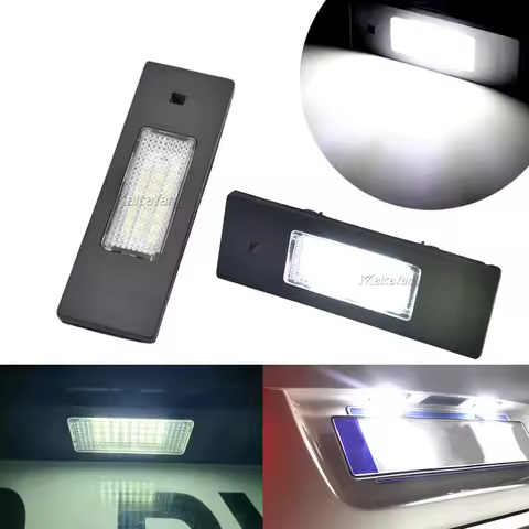 LED License Number Plate Lamps 2X For BMW 1 Series E81 E87 E63 E64 M6 E85 E86 Z4 F12 F13 F20 F21 For
