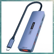 (OAKF) USB C Hub USB Type-C 3.2 HUB 10Gbps High Speed PD100W Charging USB Type-C 3.2 Adapter Splitte