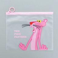 Gratis Ongkir - Tempat Pensil Transparan Unicorn & Pink Panther / Map File Unicorn / Zipper Bag