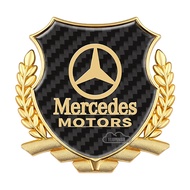 Car Logo Emblem Badge Chrome Sticker 3D Metal Carbon Fiber Car Body Door Rim Vip Stickers Decals Tru