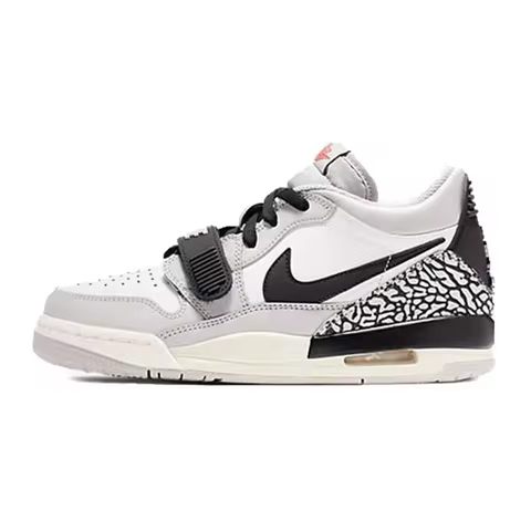 Nike Women's Jordan Legacy AJ312 Low Retro Sneakers - White/Light Bone (CD9054-101)
