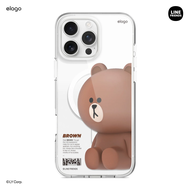 elago LINE FRIENDS | BROWN & SALLY Figure MagSafe Hybrid Case iPhone 16 / 16 Pro / 16 Pro Max ลิขสิท