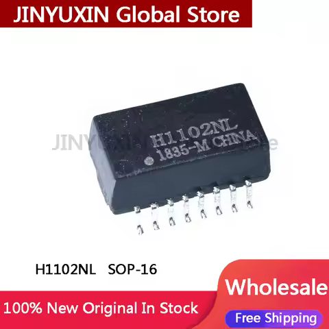 20-50Pcs H1102NL Network Port Transformer LAN Discrete Transformer Module SOP-16 IC Chip Stock