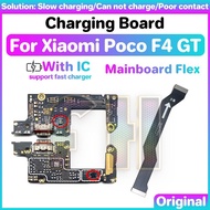 USB Charging charger port board for xiaomi poco f4 gt Mainboard Flex USB Port ribbon flex Cable Phon