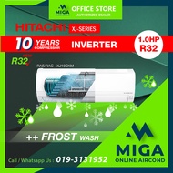 [MIGA] HITACHI R32 1HP INVERTER Air Conditioner RAS/RAC-XJ10CKM