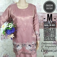 Baju Kurung Moden Bersulam Dusty Pink Bunga Grey Putih Baju Nikah Baju Tunang Baju Raya Baju Bridesm