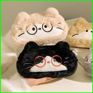 BH2 Cartoon Cat and Dog Plush Pencil Case School Gift For Kids Cute Kitten Puppy Pencil Bag HB2