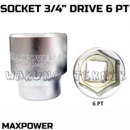 MAXPOWER AMERICAN TOOL SOCKET WRENCH 3/4" DR 6PT - SHOCK DRIVE WRENCH 3/4" 6PT 19 22 23 26 27 29 32 