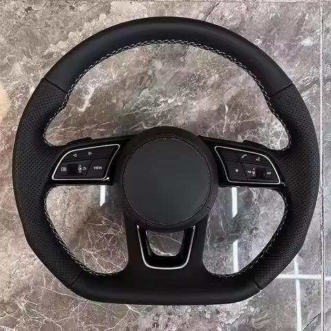 Customization Microfiber Leather Car Steering Wheel Cover Accessories For Audi S Line SQ5 RSQ5 S3 S4
