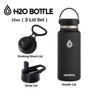 H2O BOTTLE 32oz Double-Wall Insulated Vacuum Stainless Steel Thermos Vacuum Water Bottle Sports Flas