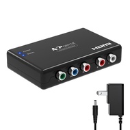 Portta Component to HDMI Converter, YPbPr RGB + R/L Audio to HDMI Converter v1.3 Support 1080P 2 Cha
