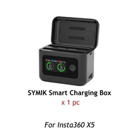 【🇹🇭 ร้านไทย】SYMIK Insta360 X5 Smart Display Fast-Charge Box and X5 Battery (2400Mah) และแบตเตอรี่ UI