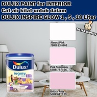 ICI DULUX INSPIRE INTERIOR GLOW 18 Liter Almost Pink / Pink Symphony / British Rose