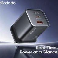 ADAPTER MCDODO CUBE 65W 2-PORT FAST CHARGER [CH-8580]