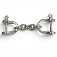 品相極佳 ▼ TIFFANY&Co. Tiffany 復古雙豺狼鑰匙圈 925純銀鑰匙圈 銀重 16.45克 男士