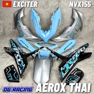 🇻🇳EXCITER AEROX THAI COVER SET NVX155 V2/ AEROX THAI COVER SET NVX155 Terbaru 2024 2023 Aerox thai