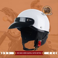 Mũ Bảo Hiểm Napoli N179 Retro Phong Cách Nhật Bản - CHÍNH HÃNG - FREESHIP - Nón Bảo Hiểm 1/2 - Đủ Mà