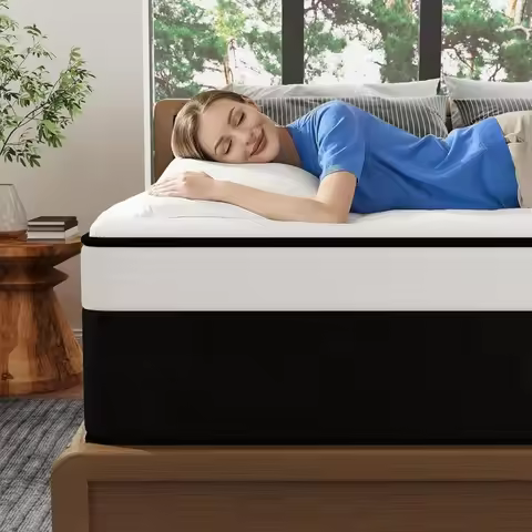 12-Inch Full Size Hybrid Mattress in a Box: Memory Foam, Medium Firmness, Euro Top Design, Reinforce