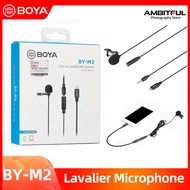 BOYA M2 Boya Lavalier Microphone 1Phone Dedicated Radio Microphone Live Recording Chest Microphone
