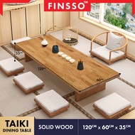 Japanese Solid Wood Dining Table + Tebal 25mm | Full Solid Wood Japanese Table | Meja Makan Jepun