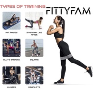 FittyFam Resistance Band Exercise, Hip Shaping, Arm Shaping, Glutes Shaping, Elastic Band.