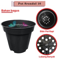 Pot 10cm Hitam Murah Pot Bulat Mini Kecil Untuk Vas Bunga Pot 10 Hitam