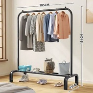 全城熱賣 - 衣帽架 掛衣架【（黑色）19MM-105cm底部雙桿】