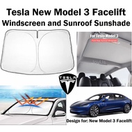 Tesla New Model 3 Highland Facelift Windscreen Sunroof Sunshade Cover Tesla Model 3 Highland Accesso