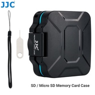 JJC 8-Slots Portable Memory Card Case for 4 SD SDHC SDXC Cards &amp; 4 MSD Micro SD TF Cards  with Card Removing Tool