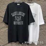 [TDD Produced] SLP YSL2026 Summer New Style Crack Printed Pure Cotton Round Neck Short Sleeve T-Shir