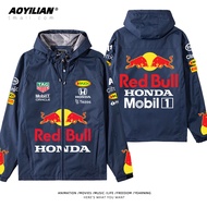 F1 Red Bull Racing Formula One Team Long Sleeve Jacket Verstappen Windbreaker Hoodie