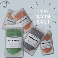 120g Bath Salt Body / Foot Soak / Scrub/ Rendam Kaki | Himalayan Pink Salt | Epsom Salt | Essential Oil - Gift (cbasic)