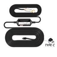 ชุดเดินสายพร้อมอินเทอร์เฟซ Type C สายเคเบิลตรวจสอบที่จอดรถ 137.8 นิ้ว/11.5 ฟุต 12/24V ถึง 5V/2A สายไ