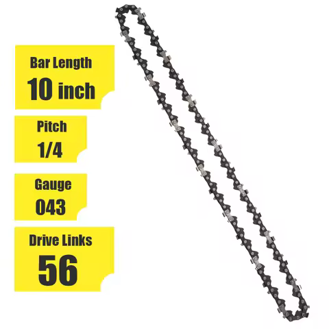 10 Inch Chainsaw Chains 1/4" Pitch 56 Drive Links .043" Gauge Chain for Stihl MSA120 C-B MSA160 C-B 