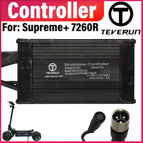 TEVERUN Supreme+ 7260R 72V 70A Controller For Supreme+ 7260R Controller 7260R Sine Wave Controller O