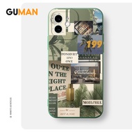 GUMAN Soft Silicone Cute ins Aesthetic Shockproof Casing for iPhone Case 16 15 14 13 12 11 Pro Max S