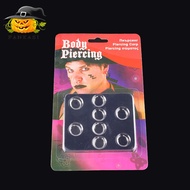 BDPC 8 pcs fake body clip piercing earing nose mouth piercing earrings fake clip