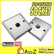 AEC Astro Cable Socket CLEARANCE Faceplate Single TV Socket High-Quality TV Antenna Soket Televisyen